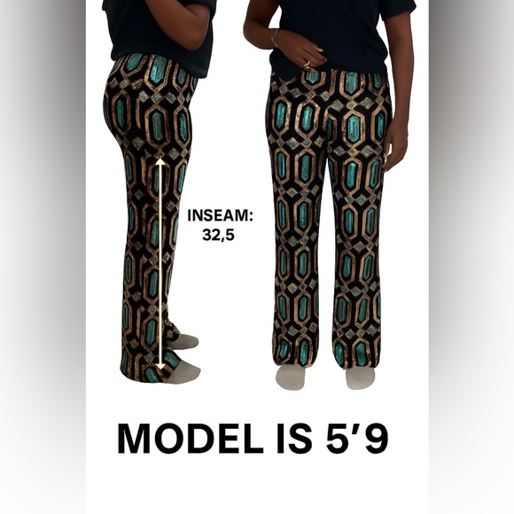 Just Your Fairytale Sequin Pant Set - Black/combo - Picture 5 of 5